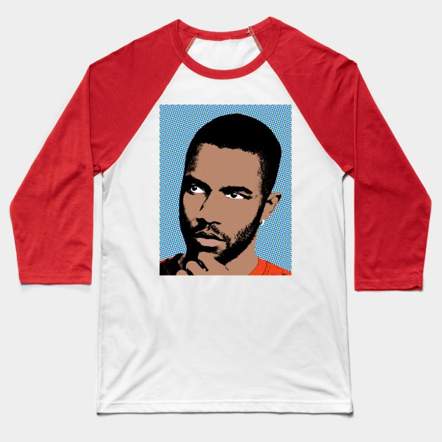 frank ocean style pop art Baseball T-Shirt by soundofpopart